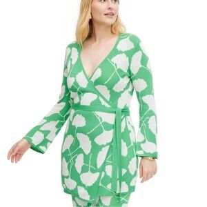 Diane Von Furstenberg Gingko Wrap Top